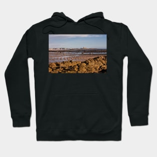 Newbiggin Bay at Low Tide Hoodie